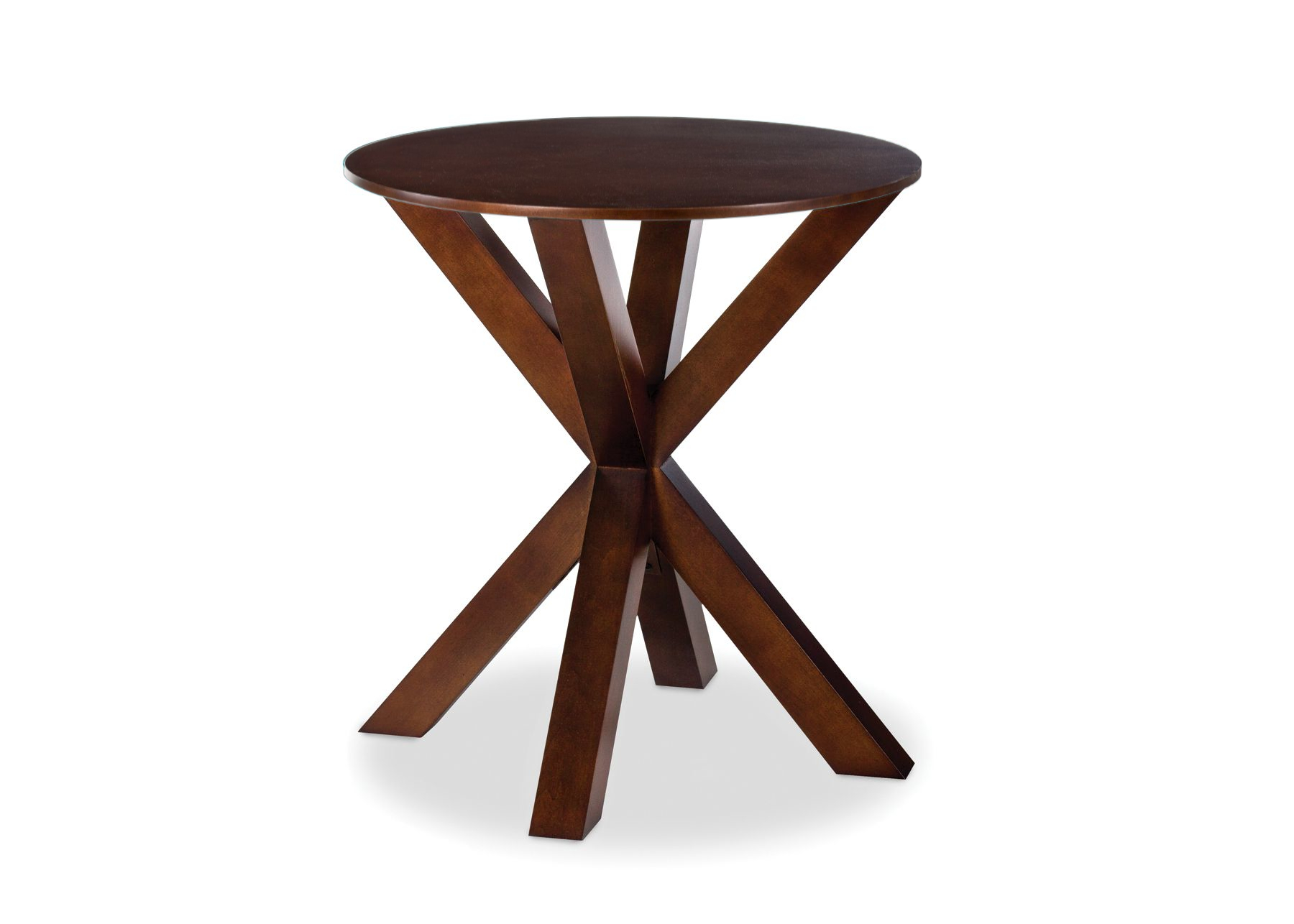 EXCENT ROUND END TABLE-MAPLE TOP