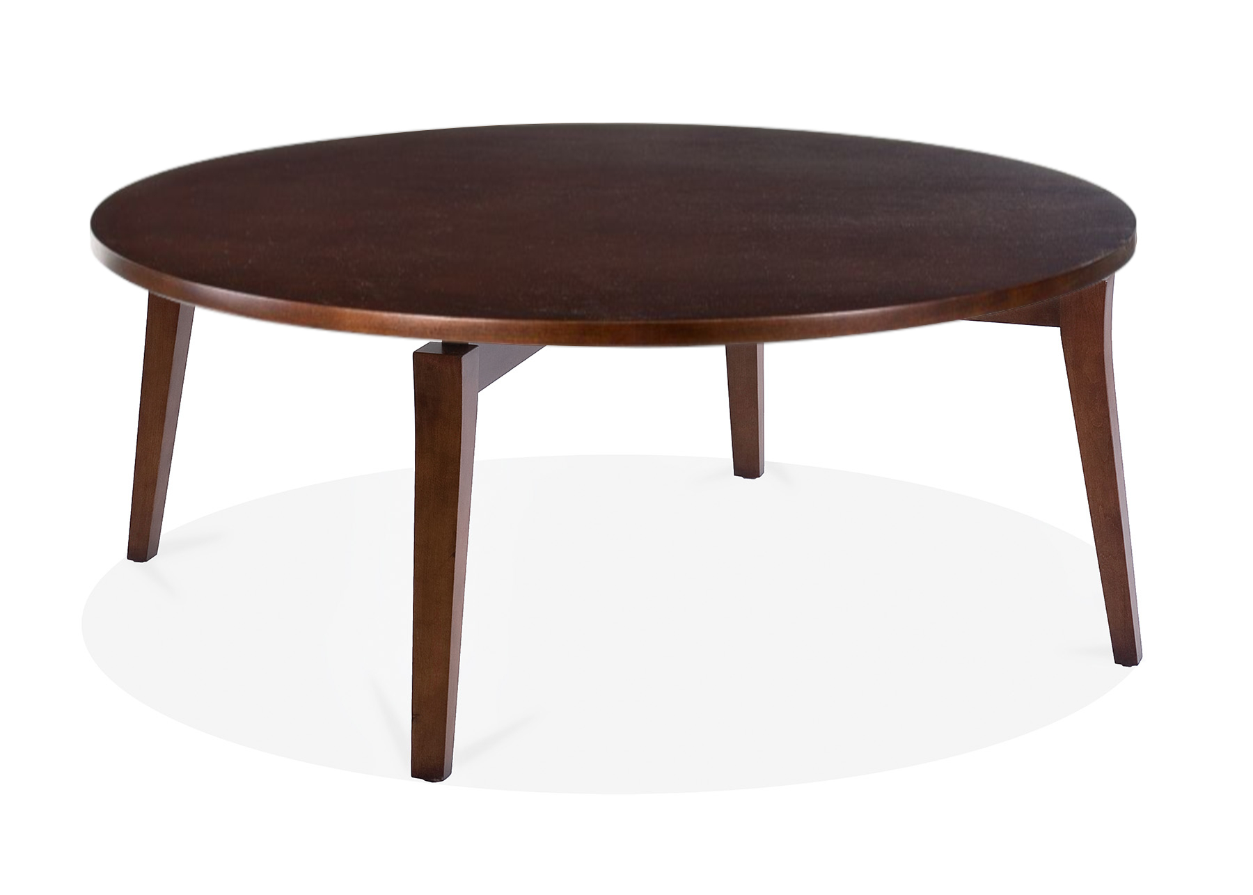 STAND ROUND COFFEE TABLE-MAPLE TOP